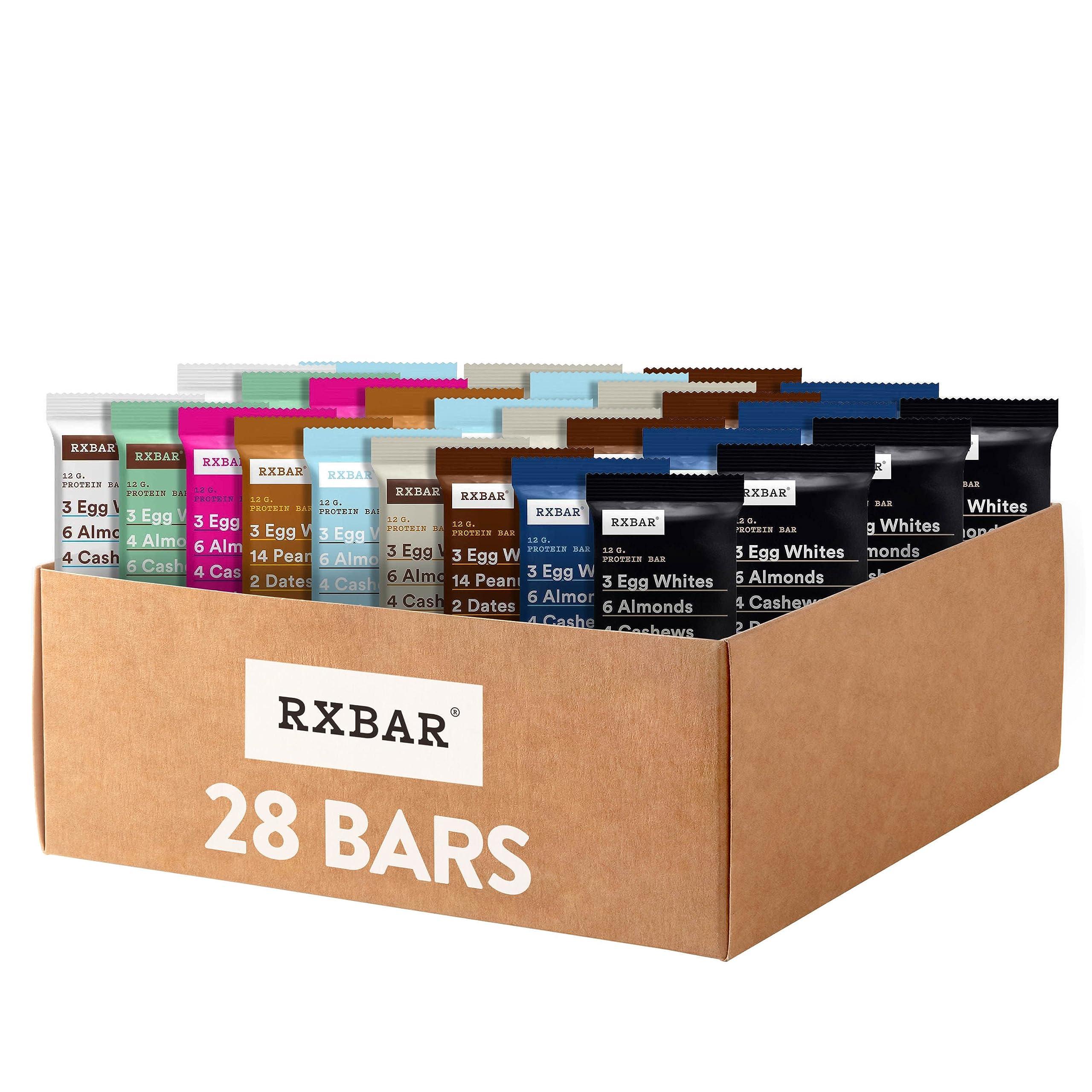 RXBAR RXBAR Protein Bars, 12g Protein, Gluten Free Snacks, Variety Pack (28 Bars)