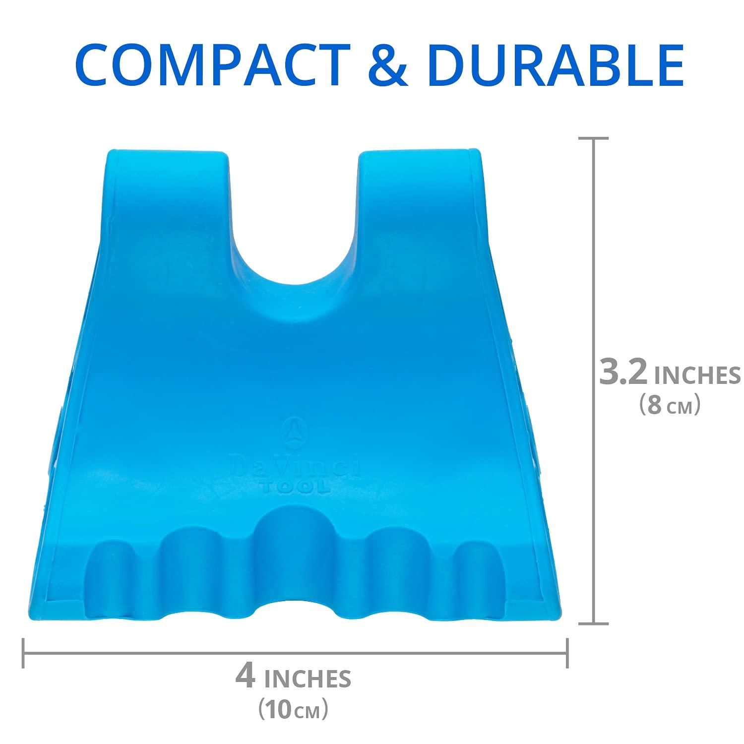 Body Back Davinci Tool (Blue) -USA Made- Extra Firm Neck Tension Relief & Pressure Point Massage Tool - Occipital Release Tool - Cervical Traction Device- Suboccipital Release Device - Neck Stretcher