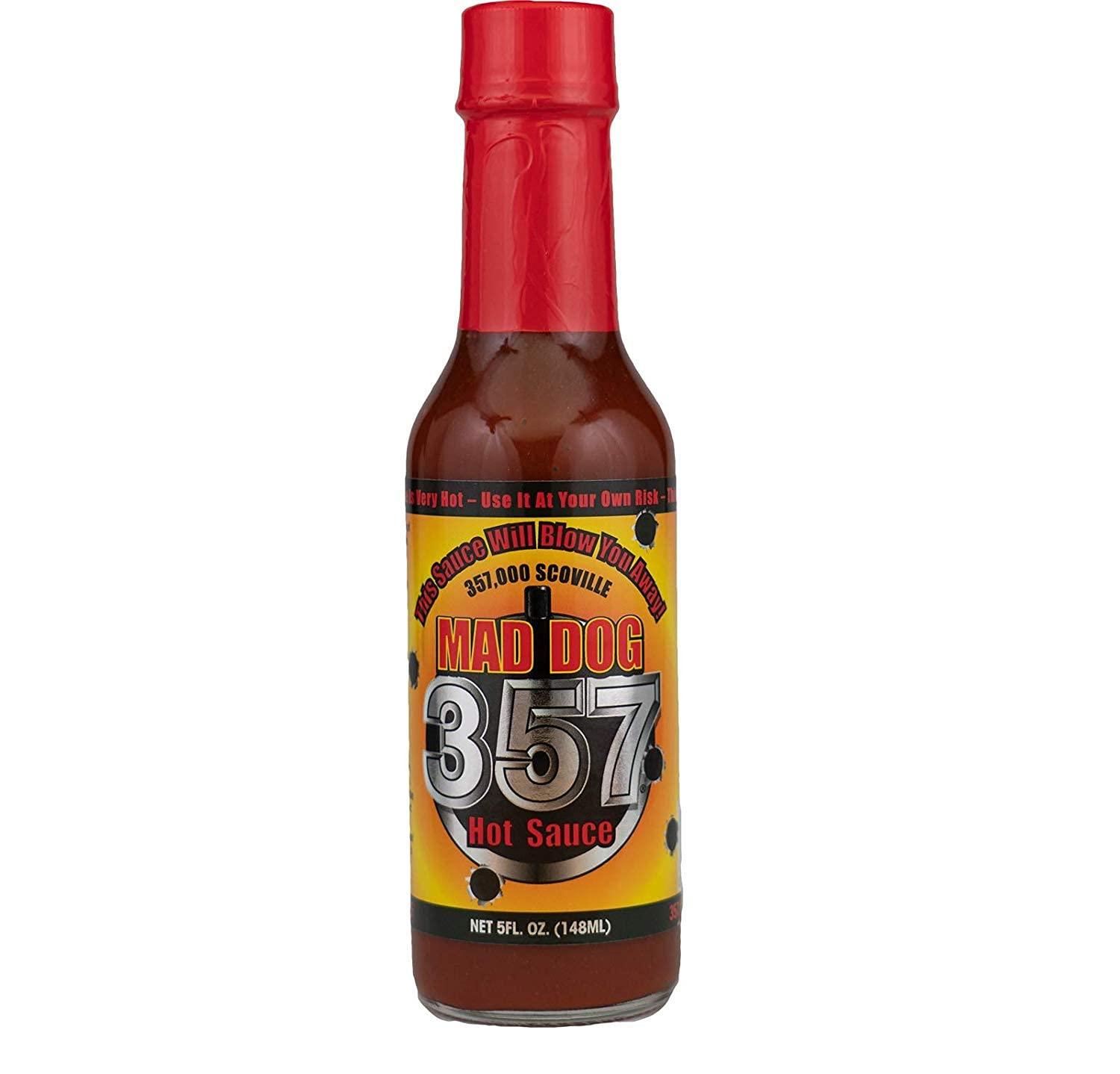 Mad Dog 357 Mad Dog 357 Hot Sauce & Mad Dog 357 Ghost Pepper Hot Sauce Four Bottle Bundle