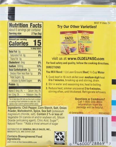Old El Paso Old El Paso Taco Seasoning Mix, Original Flavor, 1 oz.