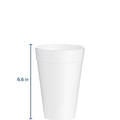 DART Dart 32TJ32 32 oz Foam Cup , White, 6.6\", 500 Count (Pack of 1)