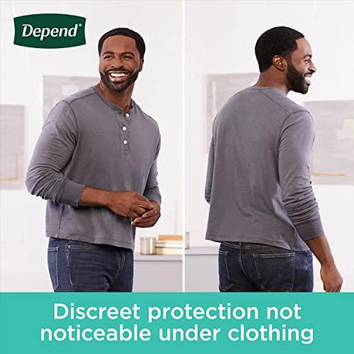 Depend Depend Fresh Protection Adult Incontinence Underwear for Men, Disposable, Maximum, Large, Grey, 28 Count, Packaging May Vary