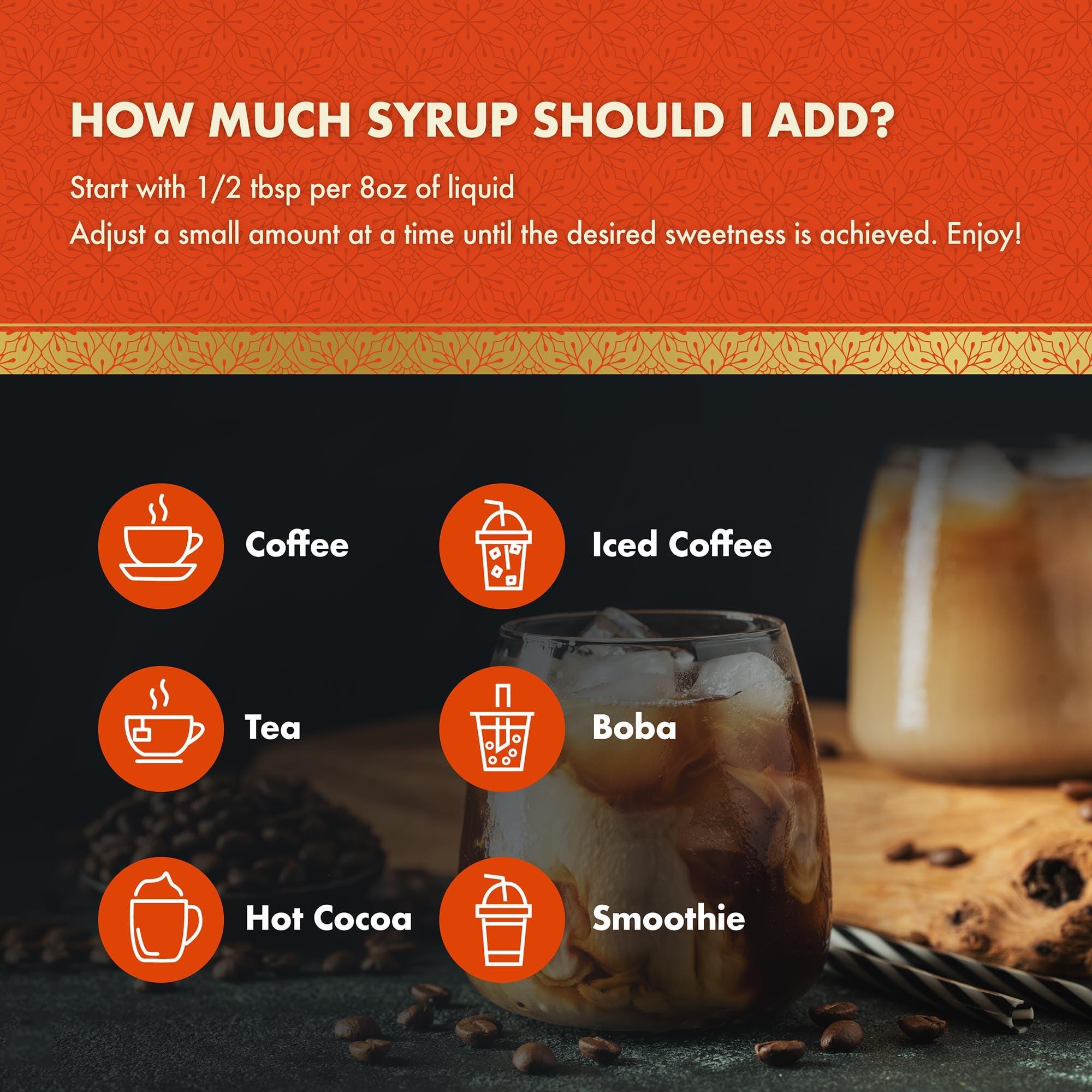 ChocZero ChocZero Sugar Free Caramel Syrup for Coffee - Keto Flavoring Syrups - Low Calorie Simple Syrup for Flavored Drinks (26.5 ounce bottle/750ml)