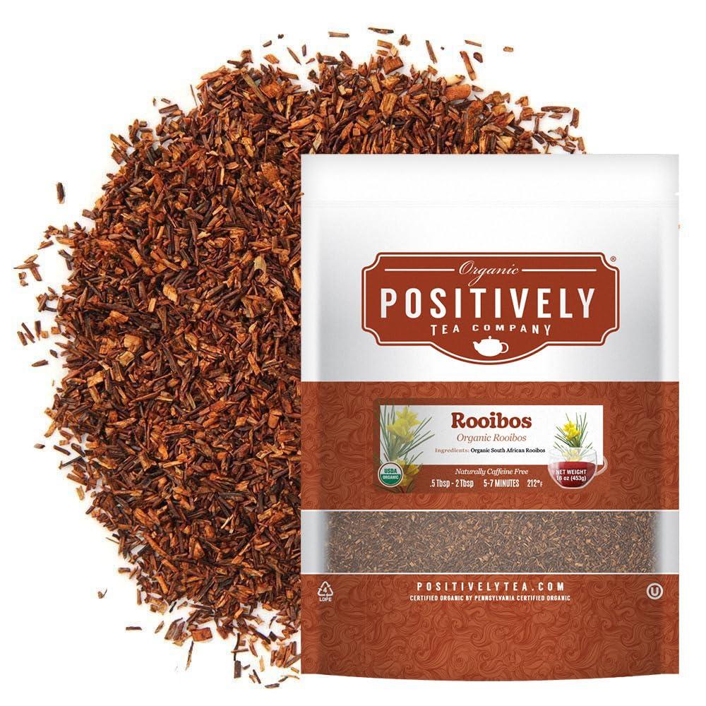 Organic Positively Tea Company Organic Positively Tea Company, South African Rooibos Tea, Loose Leaf, 16 Ounce