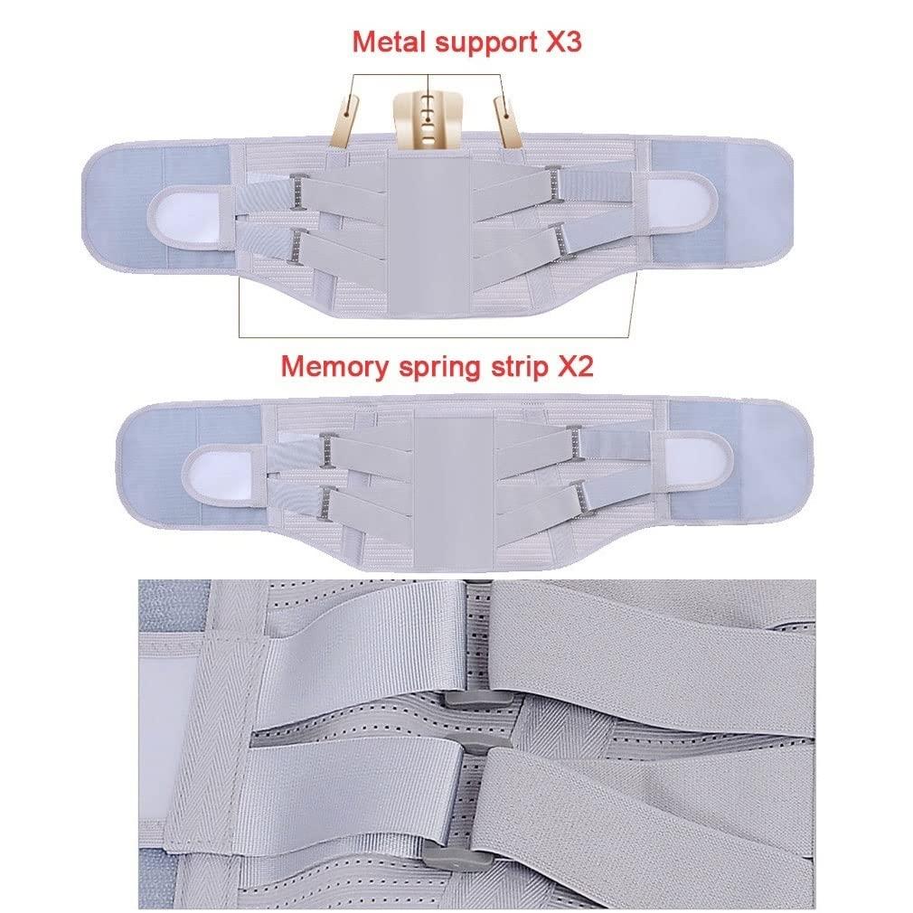 XWSM Back Brace for Lower Back Pain, Back Support Belt for Women Men, Breathable Lower Back Brace Lumbar Support Belt Lower Back Pain Relief, Herniated Disc Support (Color : A, Size : X-Large)