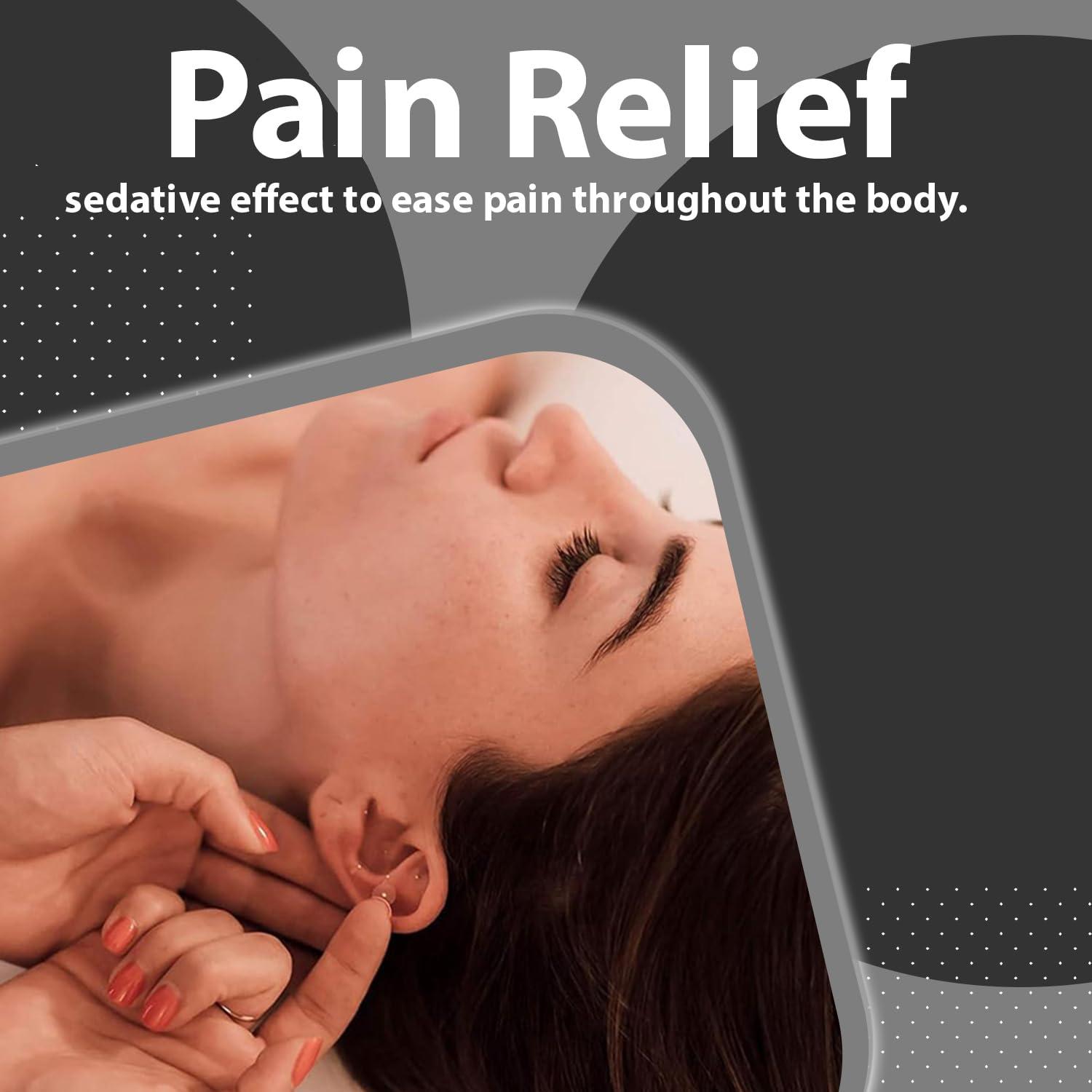 Vie Healing Vie Healing 24k Gold Acupressure Ear Seeds - Reflexology, Ear Seed Chart - Best Ear Seeding Kit - Acupressure Beads - 40+ Solutions & 24k Gold Ear Seeds Acupuncture Kit - Suitable for Adults