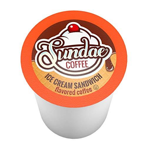 Two Rivers Coffee Two Rivers Coffee Ice Cream Flavored Coffee Pods, Variety Sampler Pack for Keurig 2.0 K Cup Brewers, 100 Count