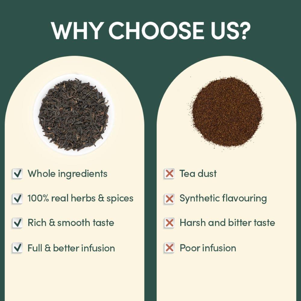 VAHDAM VAHDAM, Assam CTC Black Tea Loose Leaf 170+ cups (12oz) STRONG, BOLD & RICH Assam Tea Loose Leaf | Pure Assam Chai Tea | Pure Unblended Single Origin Black Loose Leaf Tea | Vacuum Sealed