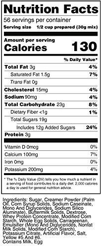 BERNARD Bernard Foods Instant Egg Custard Mix SURVIVAL FOOD 55 SERV. ONE #10 can