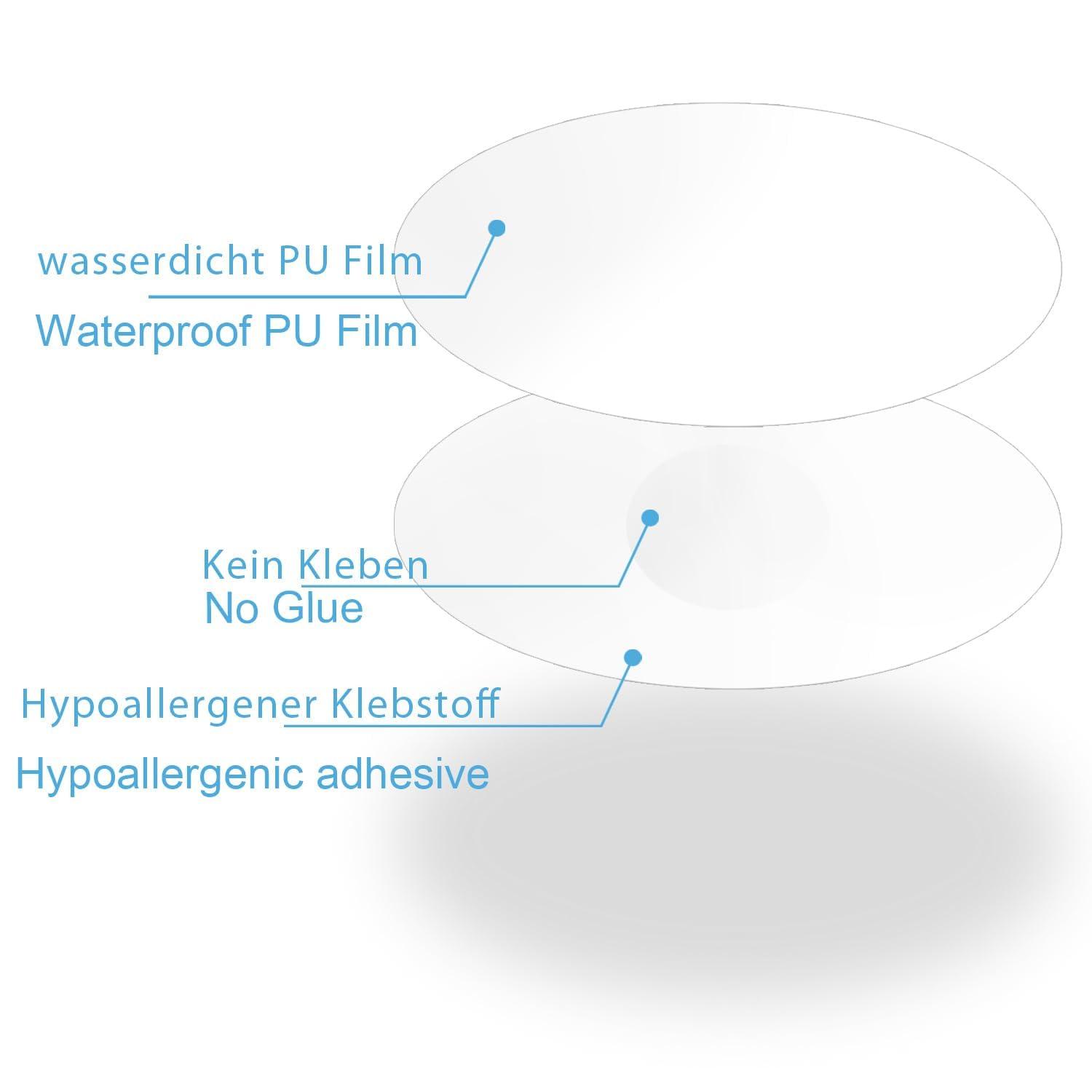 GTAGKOMMEN 20 Packs Freestyle Libre 2 Sensor Covers, Latex-Free Hypoallergenic Waterproof Adhesive Patches for Libre 2 Sensor, CGM Covers Protection Transparent Tape 14 Days Long Stay NO Hole & Glue -GTAGKOMMEN