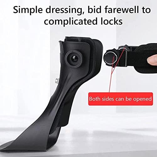 ECHBH Drop Foot Brace Orthosis, Medical Foot Up Ankle Foot Orthosis Support with Inflatable Airbag for Hemiplegia Stroke Shoes Walking Foot Stabilizer, Ankle Brace Support