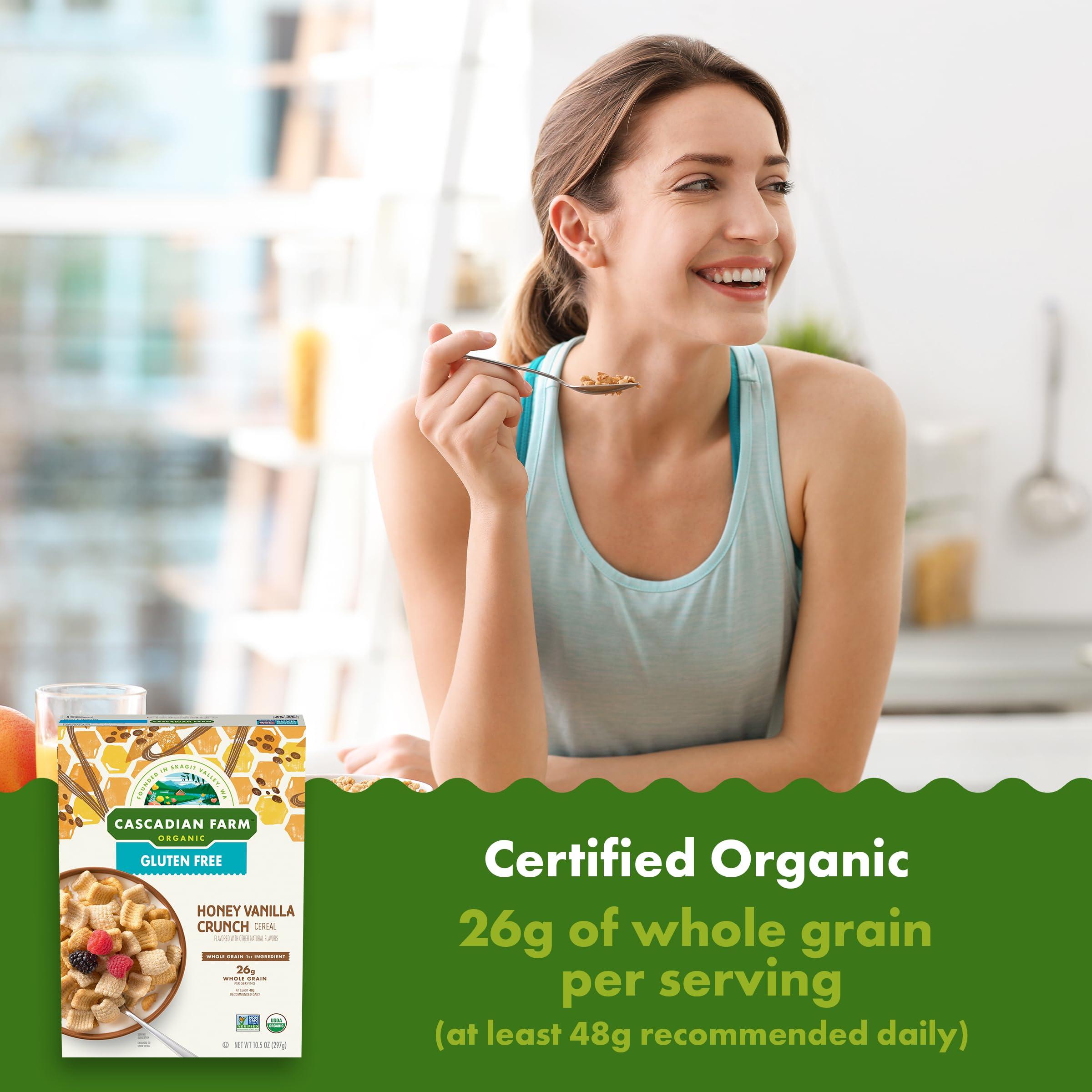 Cascadian Farm Cascadian Farm Organic Gluten Free Honey Vanilla Crunch Cereal, 10.5 oz