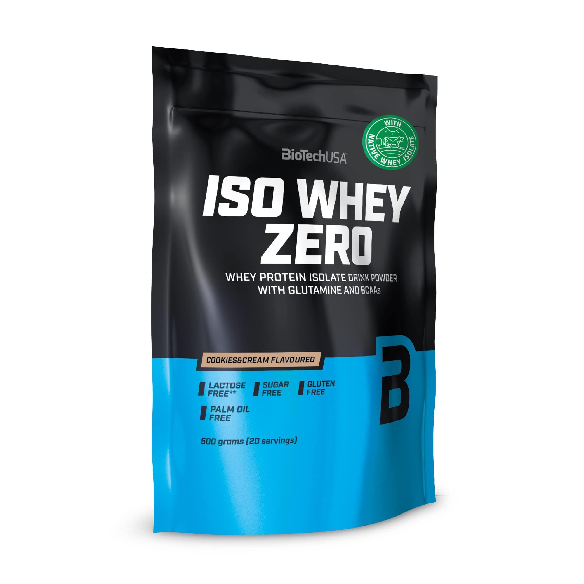 BioTechUSA BioTech USA Iso Whey Zero - Cookies & Cream - 500 g Bag by BiotechUSA