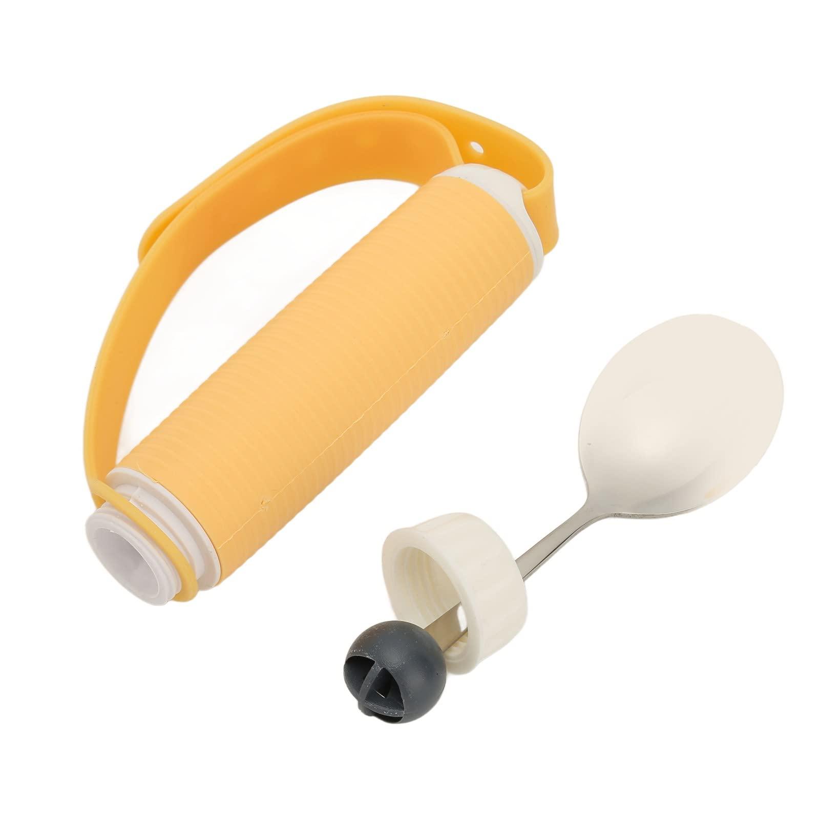 TITA-DONG Stainless Steel Adaptive Utensils, Weighted Easy Grip Adaptive Spoon with Non Slip Handle, Practical Eating Aids Spoon for Arthritis Disabled Patient Parkinsons Tremors