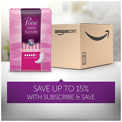 Poise Poise Incontinence Pads, Maximum Absorbency, Long, 64 Count (Pack of 1)