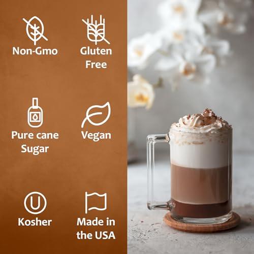 SYRUVIA Syruvia Vanilla Syrup for Coffee with Pump 25.4 fl oz Kosher,