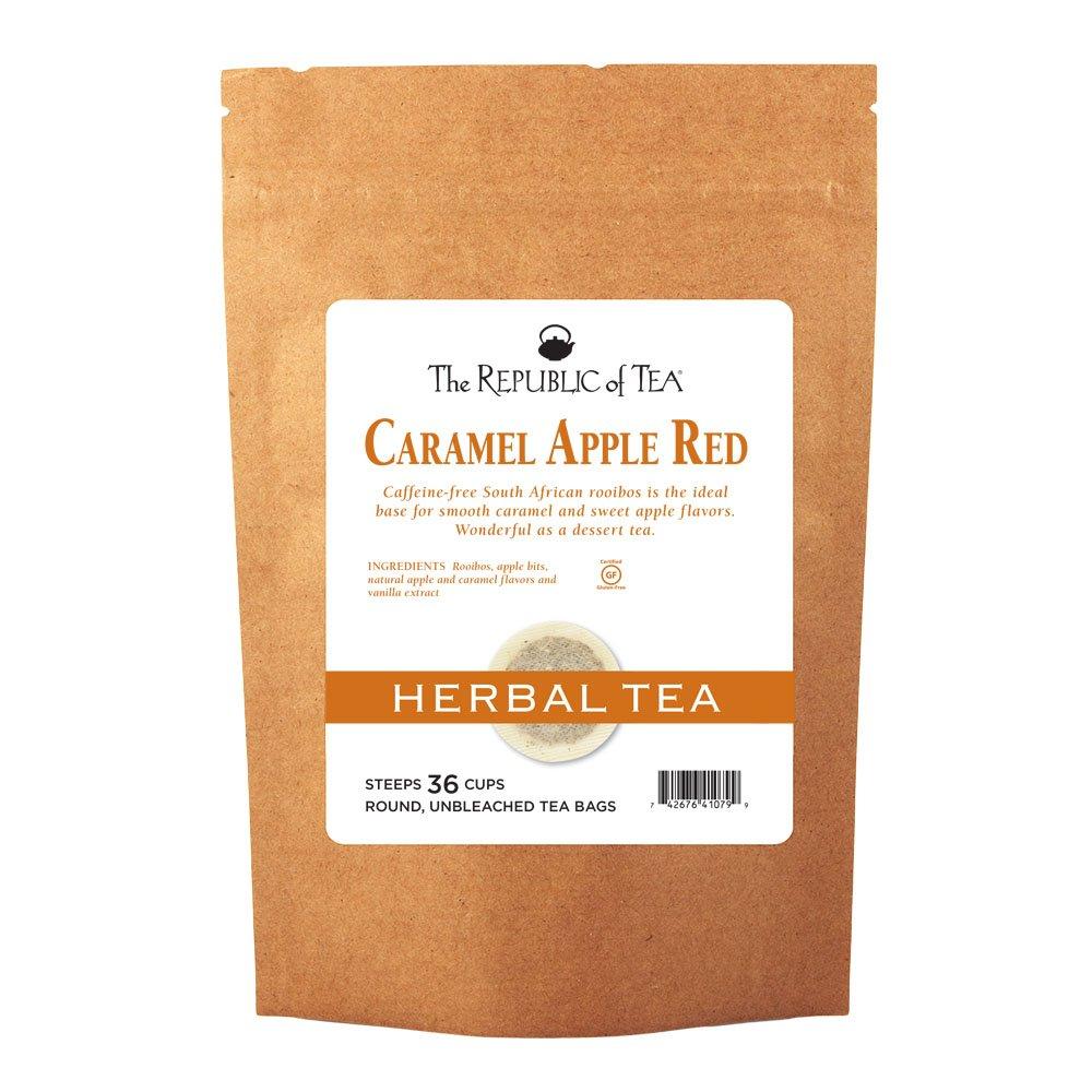 The Republic of Tea The Republic Of Tea Caramel Apple Red Tea, 36 Tea Bags, Caffeine-Free Premium Rooibos Dessert Tea