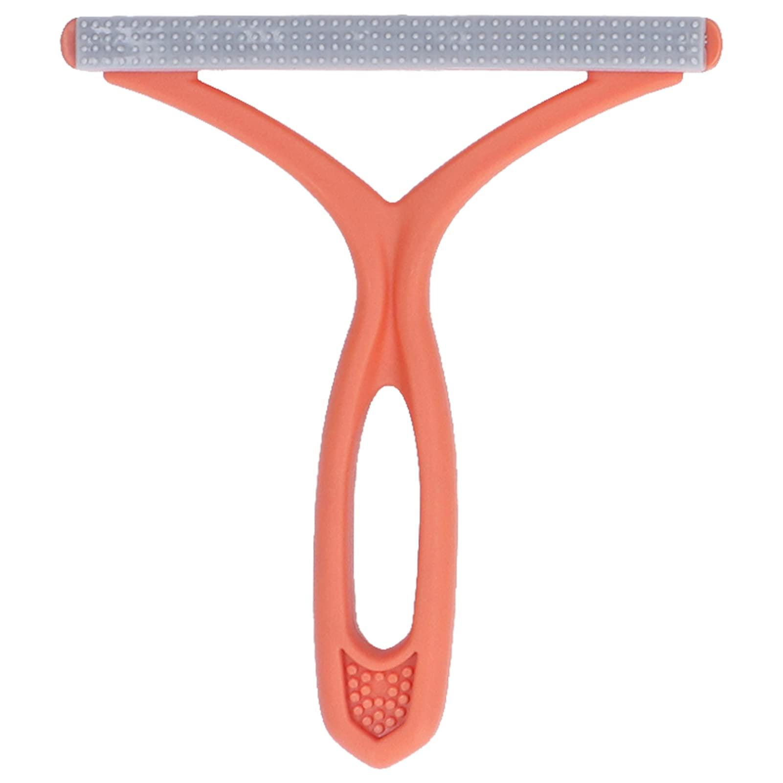 Cyrank Portable Lint Remover,4Pcs Carpet Rake Clothes Fuzz Shaver,Manual Reusable Lint Roller Double Sided Pet Hairball Fluff Removing Shaver