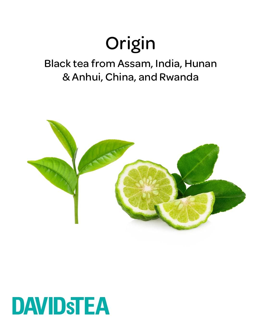 DAVIDsTEA DAVIDsTEA Organic Cream of Earl Grey Tea Sachets, Premium Black Tea with Bergamot and Vanilla, 75 Teabags Total