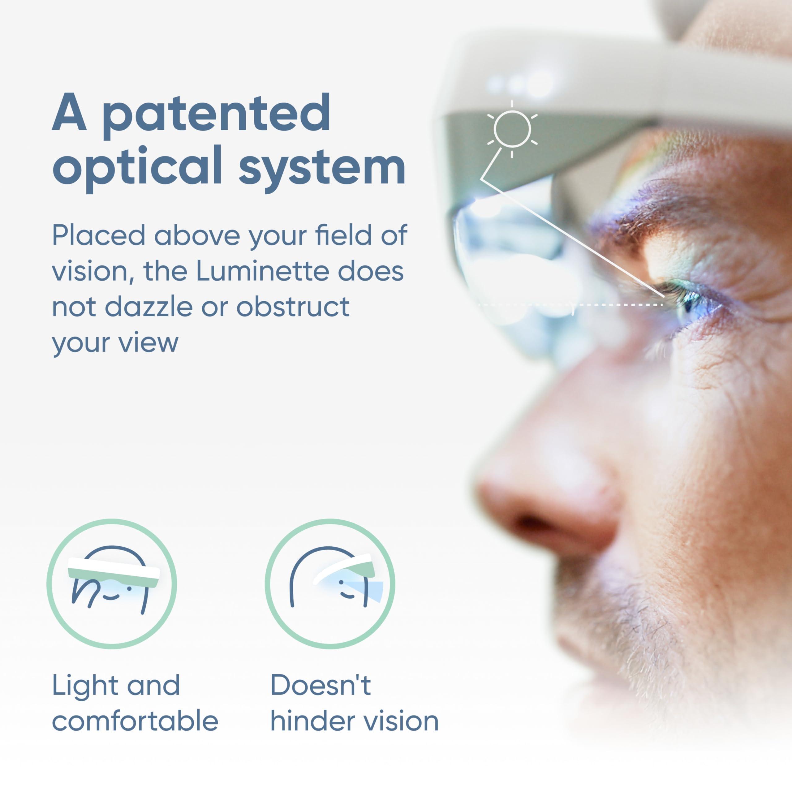 luminette Luminette 3 Light Therapy Glasses - Wearable Light Therapy Lamp - Natural Relief for Sleep Problems, Seasonal Mood Disorders & Jet lag - Portable Daylight Lamp (Green)