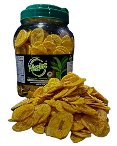 NEZKA Nezka Lightly Salted Plantain Chips - Delicious Crunchy Snacks and Side Dish - Gluten Free, Vegan, Non-GMO - 28 Oz