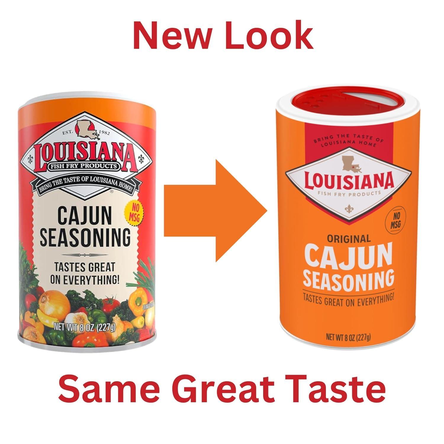 Louisiana Fish Fry Products Louisiana Fish Fry Products Cajun Seasoning, 8-Ounce Shakers (Pack of 12)