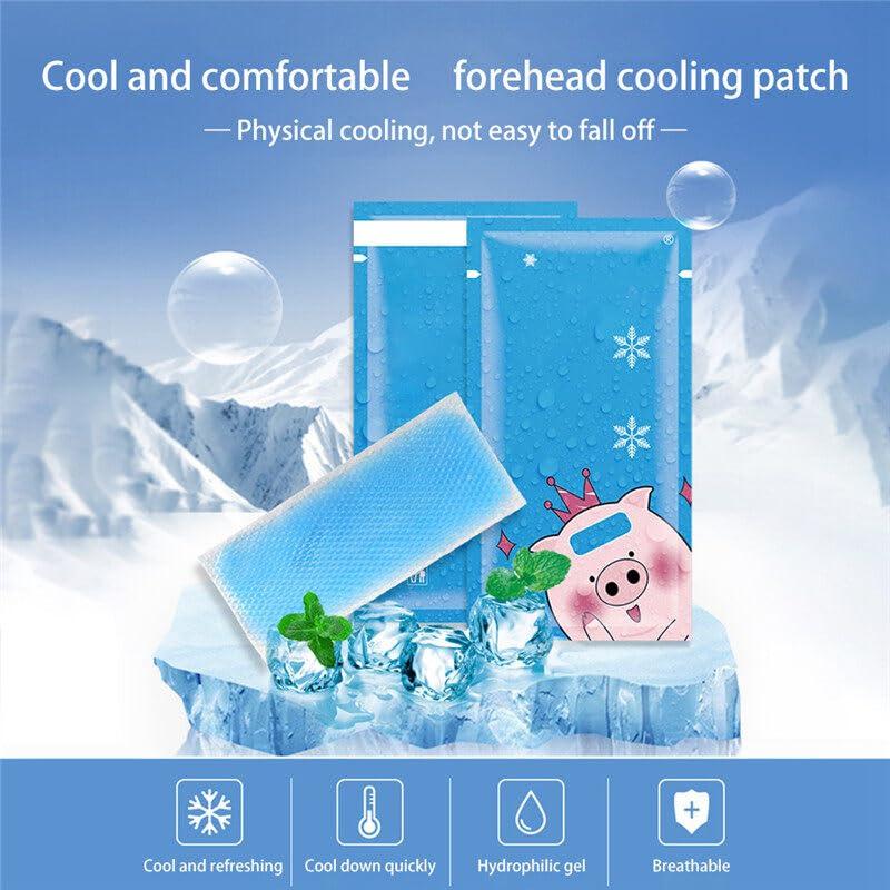 Toyokar Professional 10PCS Cooling Gel Patch Pad Forehead Fever Strip