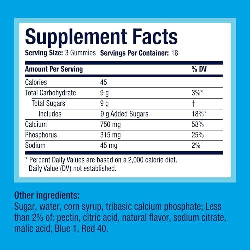 Rolaids Rolaids Power Gummies, Fast Relief of Occasional Heartburn and Acid Indegestion, Dietary Supplement, Smooth Berry, 54 Gummies