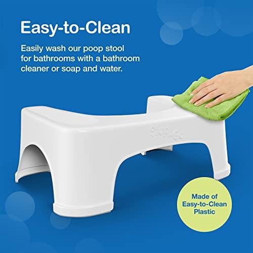 Step and Go LLC Step and Go Toilet Stool 7" - Bathroom Squat Stool