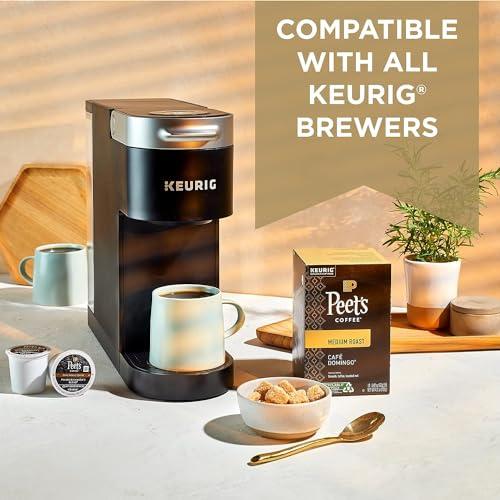 Peet\'s Coffee Bundle of Peet\'s Coffee, Dark Roast Decaffeinated K-Cup Pods for Keurig Brewers - Decaf House Blend, 60 Count + Dark Roast K-Cup Pods for Keurig Brewers - Major Dickason\'s Blend 75 Count