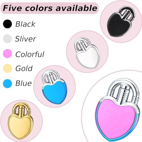 HUZHUAN HUZHUAN Pink Lighter Reusable Lighters, Portable Lighters Refillable Butane Lighters, Soft Flame Lighters, Windproof Flame Lighters
