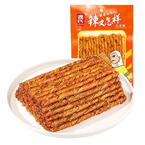 Genji food Genji food Latiao Spicy Strip 5 Bags Net Weight 366g Spicy Bean and Flour Product Combination Gift Pack Chinese Special Snack Food 5366g