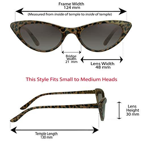 proSPORT proSPORT Womens Reader Sunglasses 2 Pairs Black Combo +2.25 Cat Eye Full Lens No Line Sun Readers Not Bifocal