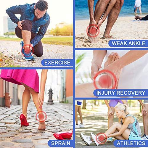 beister beister 1 Pair Ankle Support Breathable Neoprene Compression Ankle Brace for Men and Women, Elastic Sprain Foot Sleeve for Sports Protect, Arthritis, Plantar Fasciitis, Achilles tendonitis, Recovery
