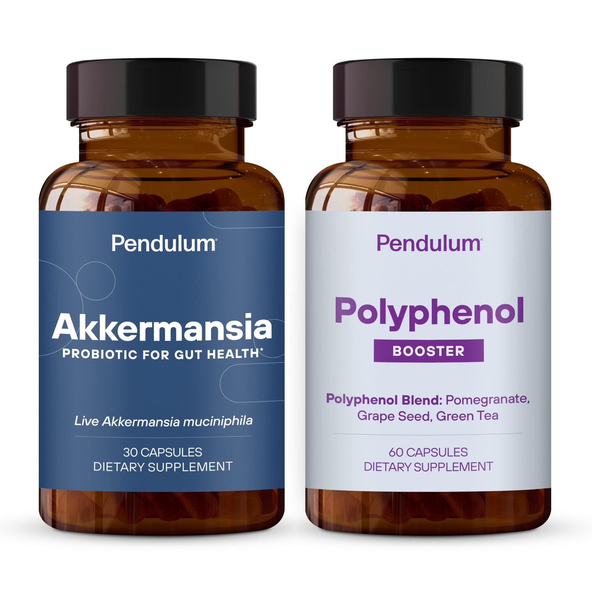 Pendulum Pendulum Akkermansia & Polyphenol Booster Bundle - Live Probiotic Supplement for Improving Digestive & Cardio Health