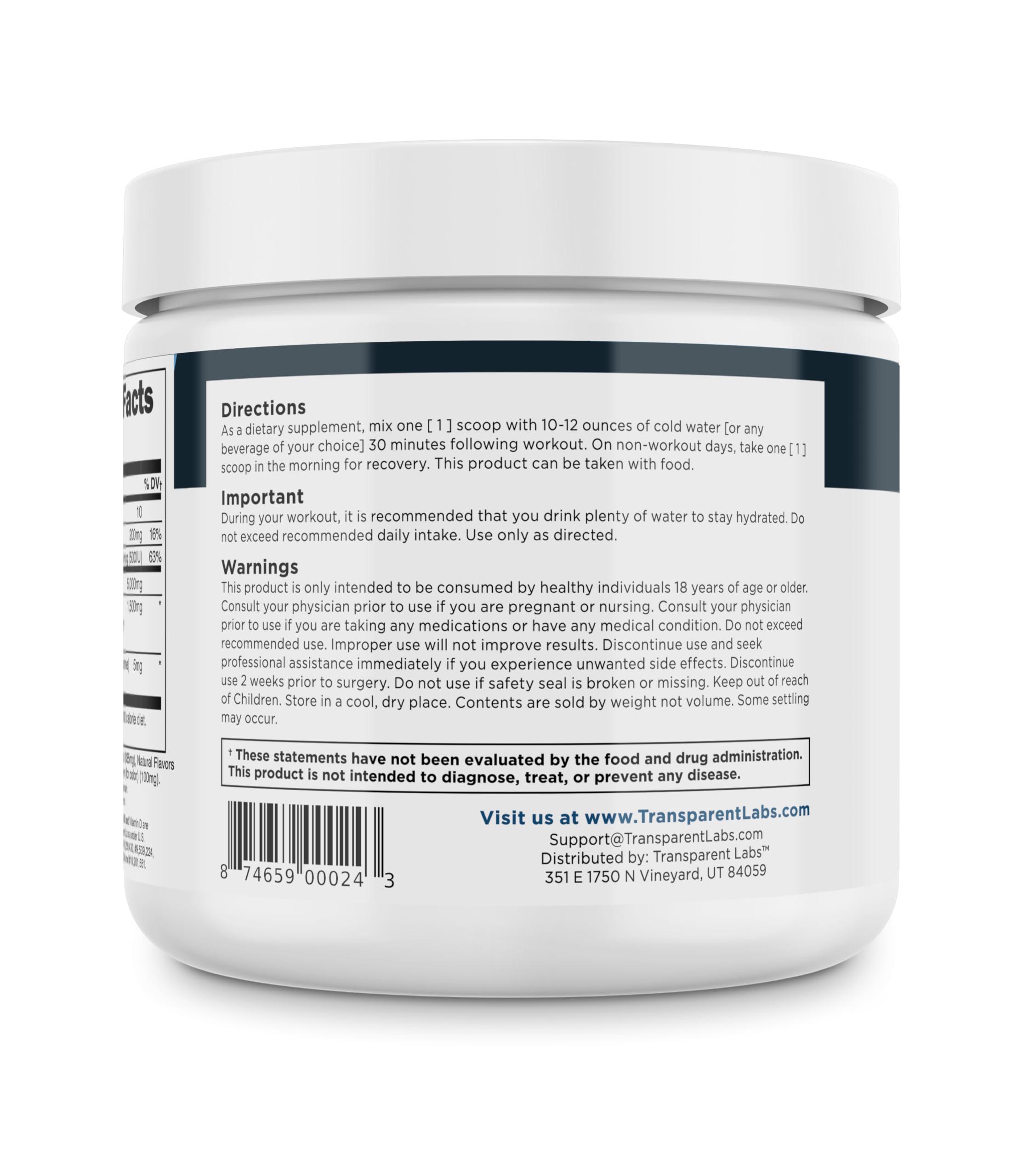 Transparent Labs Transparent Labs Creatine HMB - Creatine Monohydrate Powder with HMB for Muscle Growth, Increased Strength, Enhanced Energy Output, and Improved Athletic Performance - 30 Servings, Hawaiian Splash