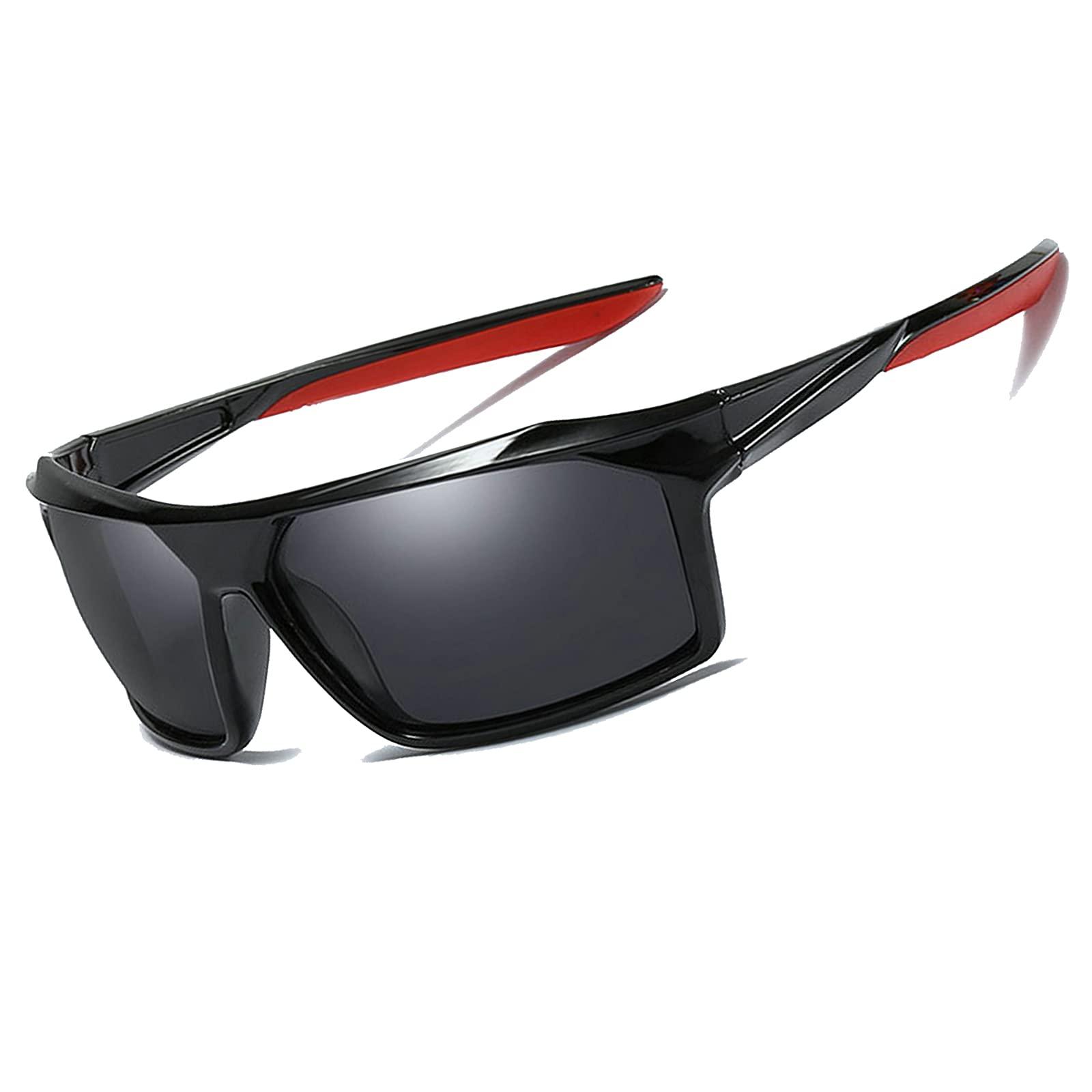 COTIA COTIA Men's Outdoor Driving Sports Full Reading Sunglasses Cycling Classic Reader Magnification Presbyopic Sun Glasses (black, 0)