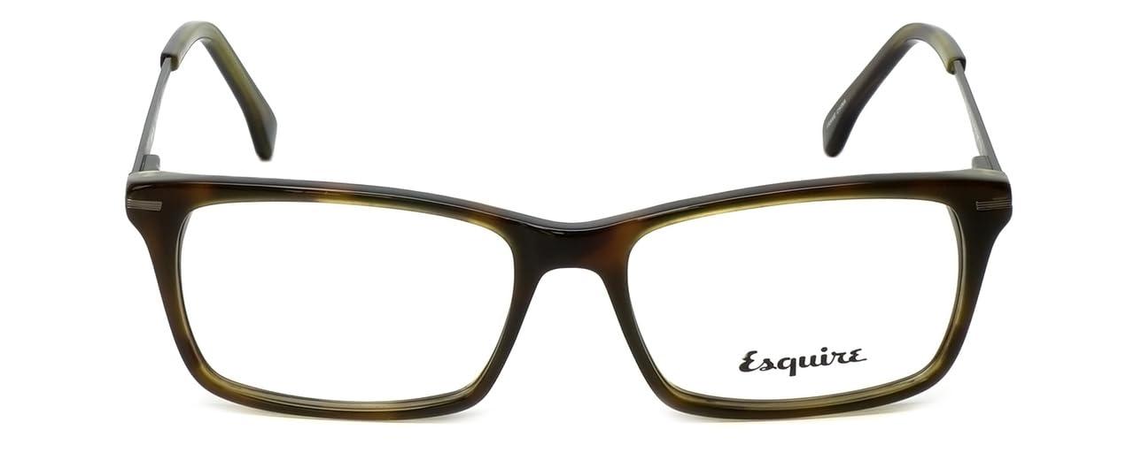 Calabria Calabria Esq 1500 Rectangular Reading Glasses +7.00 Olive Green Tortoise Havana Men Women