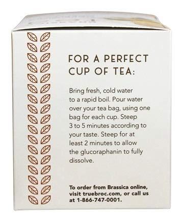 Brassica Tea Brassica Decaffeinated Green Tea with Trubroc, Orange Decaf, 16 Tea Bags