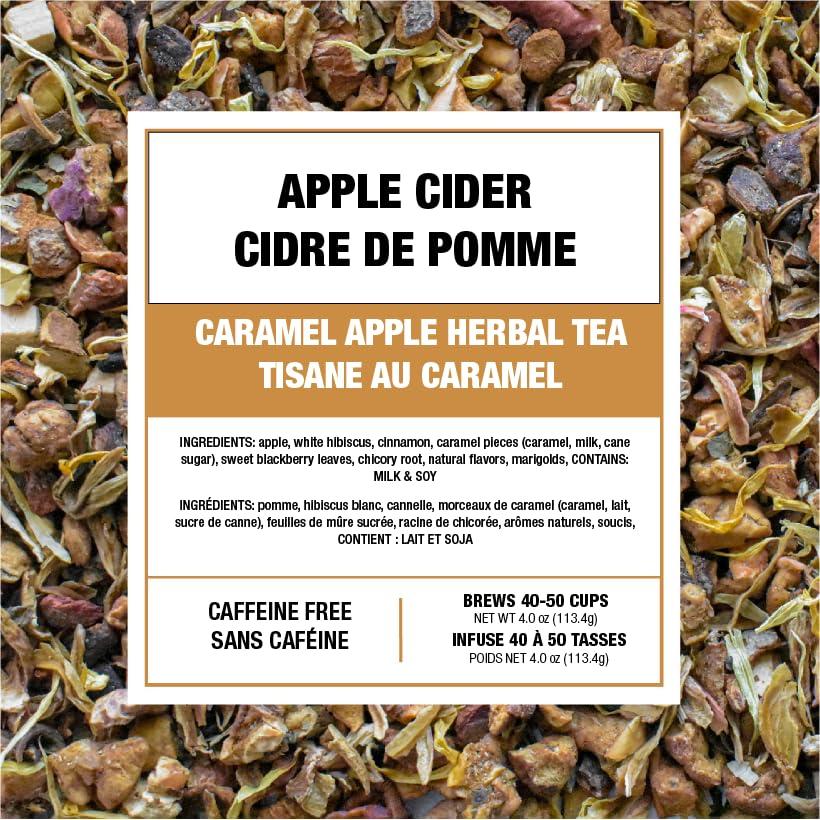 Tiesta Tea Tiesta Tea - Apple Cider | Loose Leaf | Caramel Apple Herbal Tea | Blend | Non-Caffeinated | Makes Hot or Iced Up to 40-50 Cups | 4oz Refillable Tin
