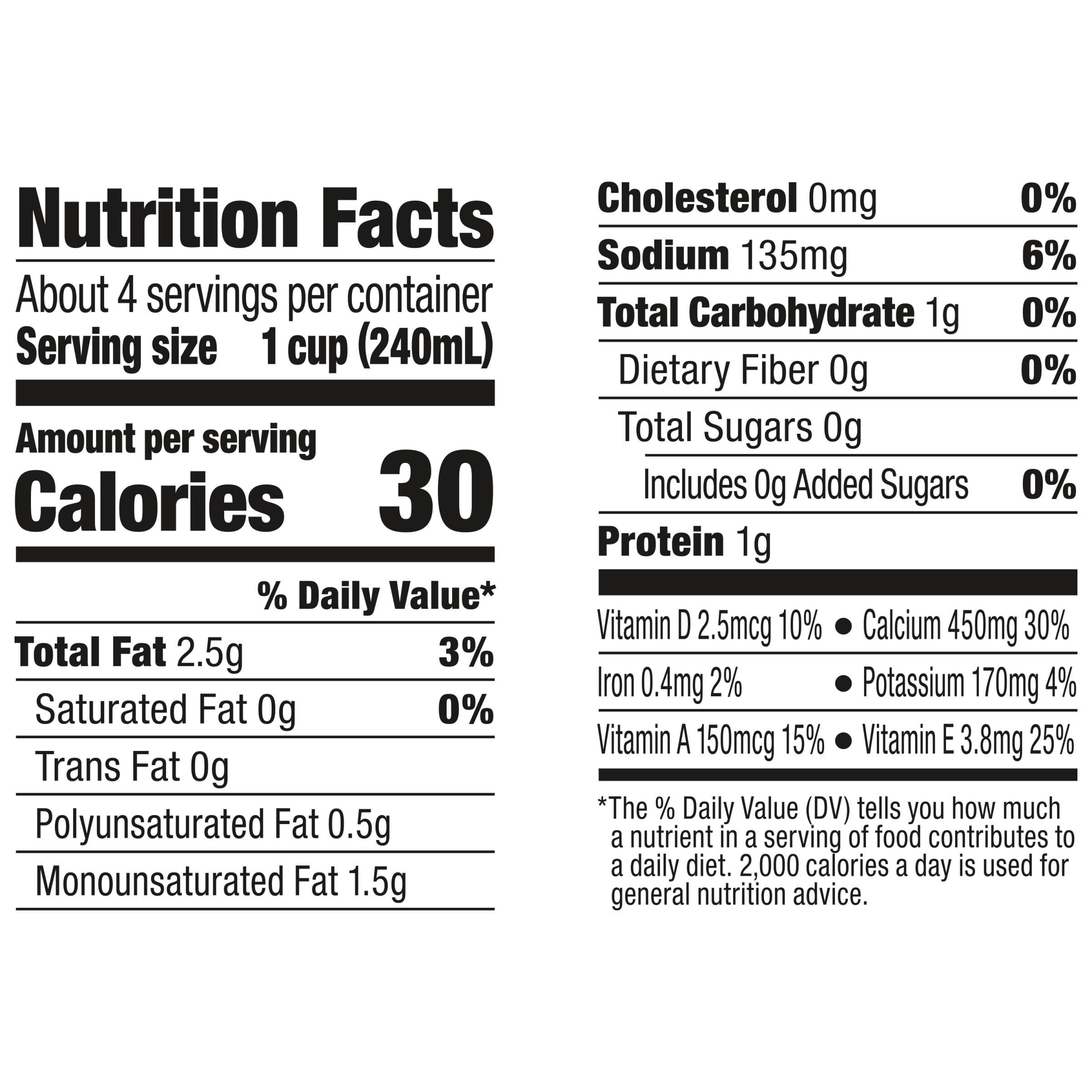 Silk Silk Shelf-Stable Almondmilk, Unsweetened Vanilla, Dairy-Free, Vegan, Non-GMO Project Verified, 1 Quart