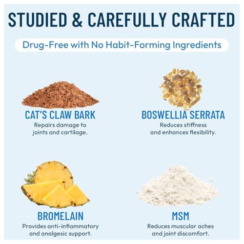 FLEXOPLEX FLEXOPLEX Bone & Joint Supplement for Men & Women | Promotes Healthy Joint Function & Natural Relief from Joint Pain and Inflammation | Enhances Cartilage Flexibility Range of Motion - (120 Tablets)