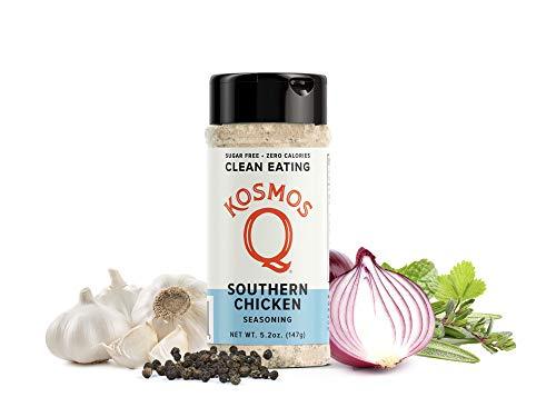 Kosmos Q Kosmos Q Southern Chicken Seasoning | All-Purpose Spice Mix | All-Natural Cooking Herbs & Spices | Paleo & Keto Diet Friendly Flavor Blend | MSG-Free, Zero Calories | 5.2 oz. Shaker Bottle