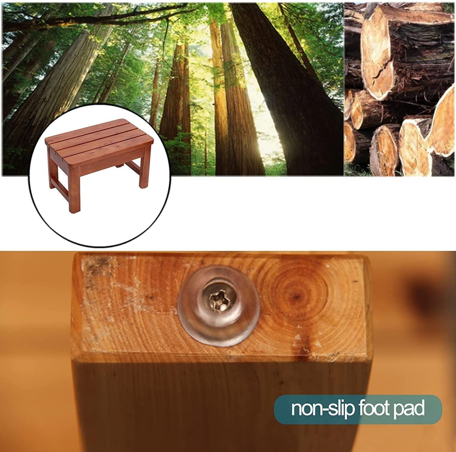 NineLife Basics Shower Chair Shower Seat, Bathroom Stool, Non-Slip Bath Bench Step Stool Bathroom Spa Shower Bench Foot Stool Bathing Seat (Size : 50x30x30cm)