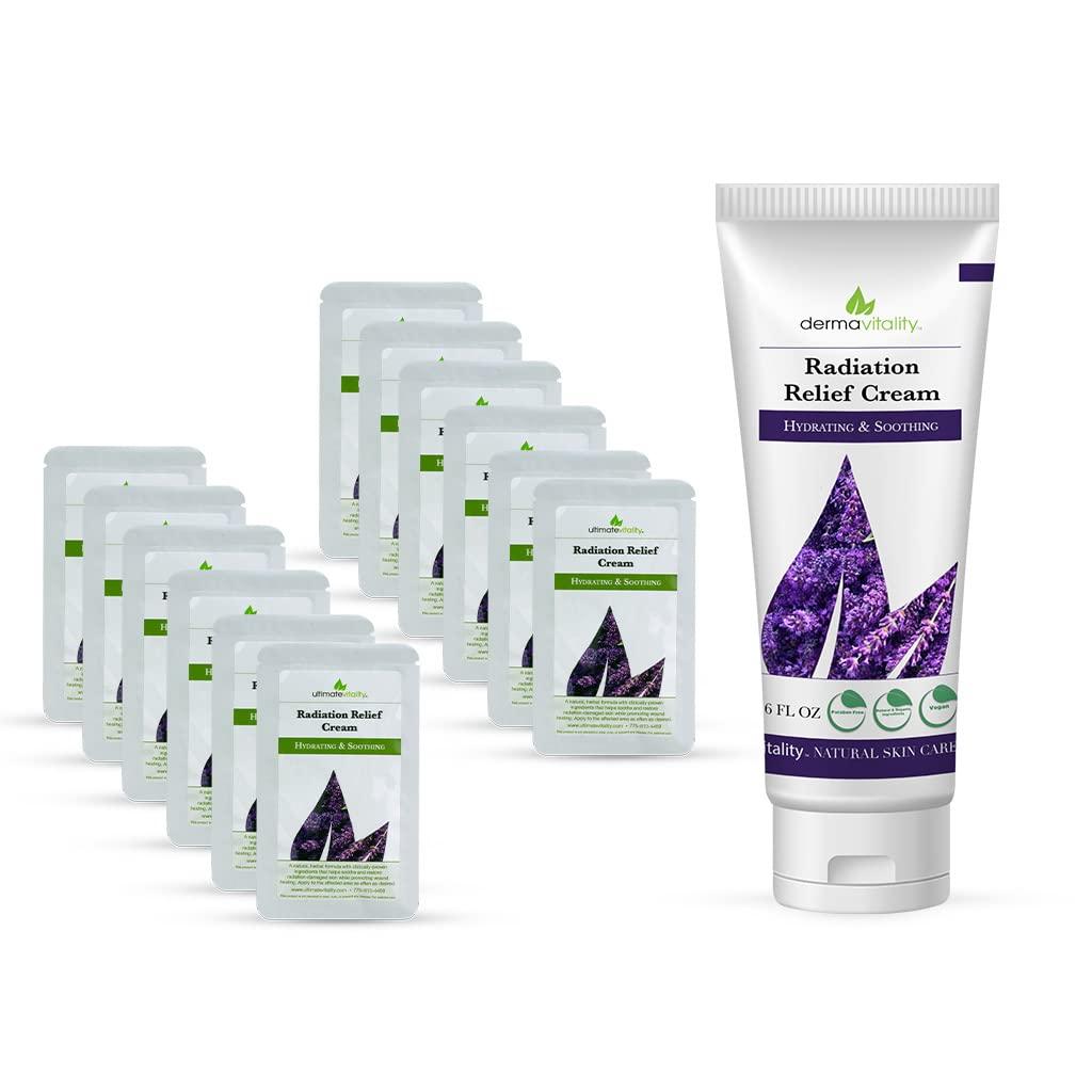 UltimateVitality Radiation Burn Cream 6 Ounce Travel Pack Combo Natural, Organic Radiation Burn Cream, Paraben, Sulfate, Pthalate and Petro Chemical Free Radiation Relief Cream