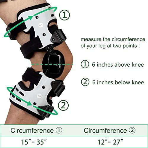 Orthomen Orthomen OA Unloader Knee Brace - Support for Arthritis Pain, Osteoarthritis, Cartilage Defect Repair, Avascular Necrosis, Bone on Bone Knee Joint Pain and Degeneration (Medial/Inside - Right)