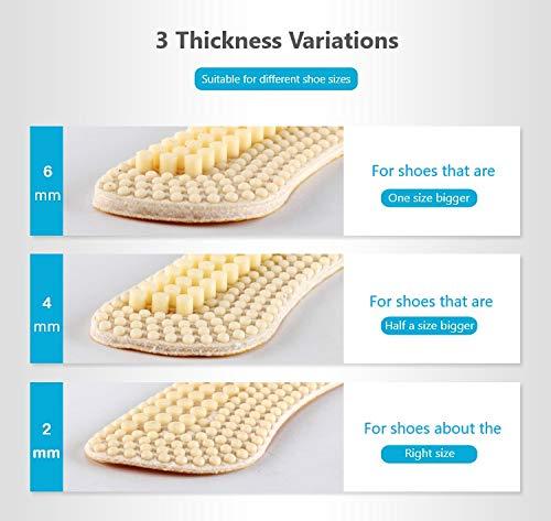 uoopiux (3 Pairs) Silicone Heel Grips for Mens/Womens | Anti-Slip for Inside of Loose Heels, Shoes Too Big | Non-Slippage Gel Heel Grip Liners | Multi-Size No-Slip Inserts | Improve Fit Adhesive (Black)