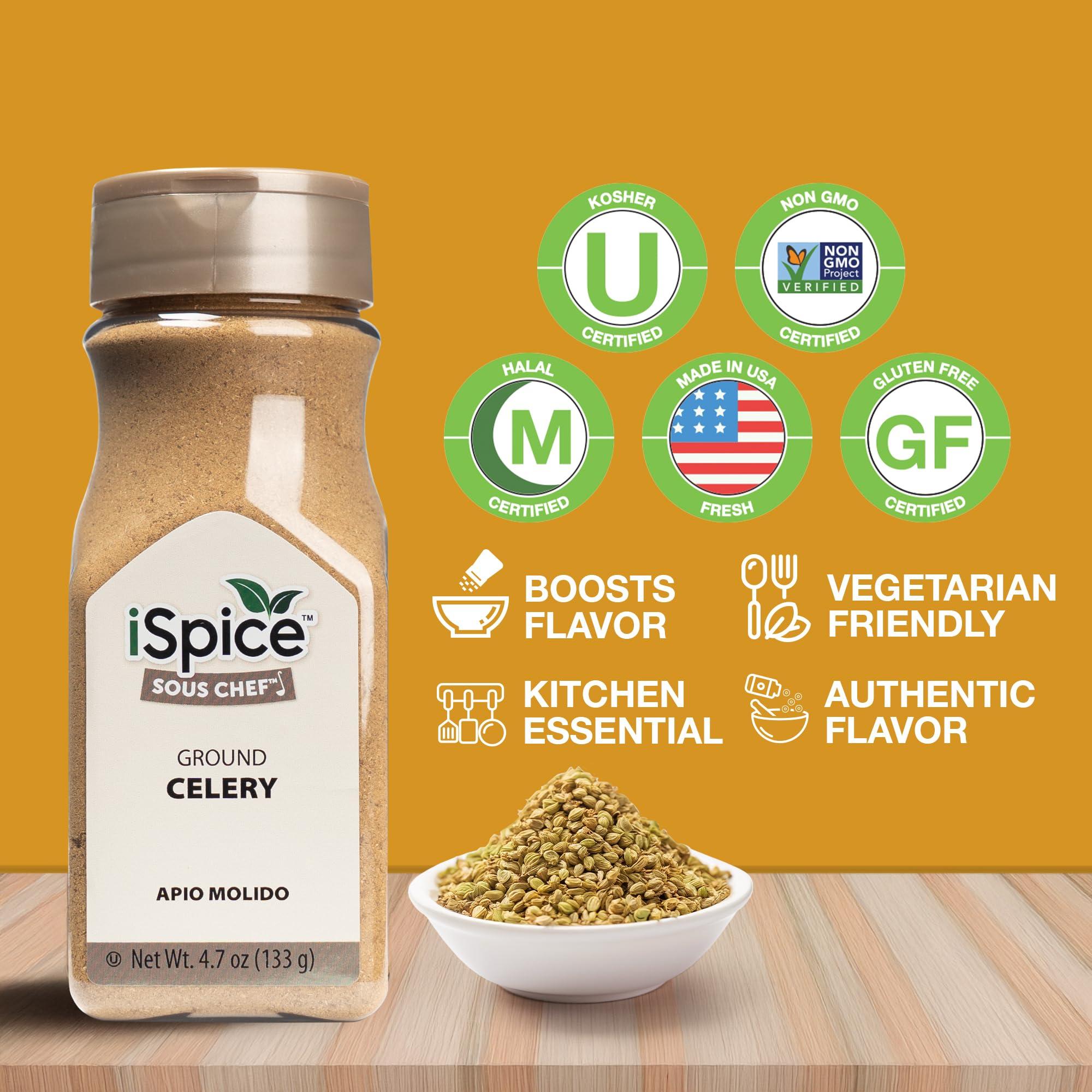 iSpice iSpice - GROUND CELERY SEED POWDER 4.7oz (133g) (celery powder)