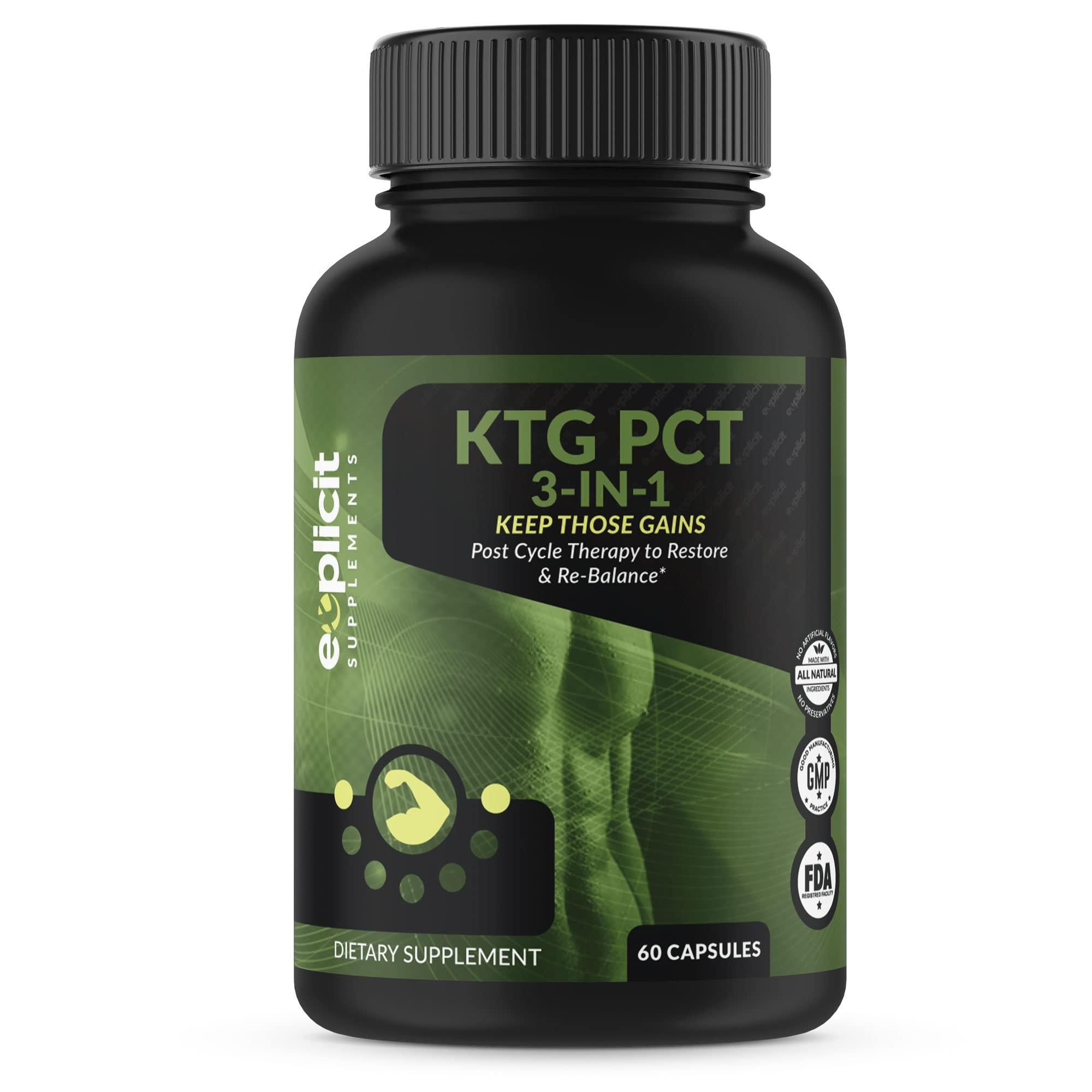 eXplicit Supplements eXplicit Supplements Keep Those Gains PCT 3-in-1 - Post Cycle Therapy - 60 Capsules