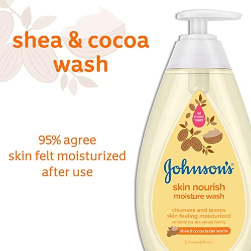 Johnson's Baby Johnson\'s Baby Skin Nourishing Moisture Baby Body Wash with Shea & Cocoa Butter, Hypoallergenic & Tear Free Baby Bath Wash, Paraben-, Dye-, Sulfate & Phthalate-Free, 20.3 fl. oz